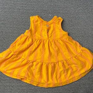 Orange Striped Dress